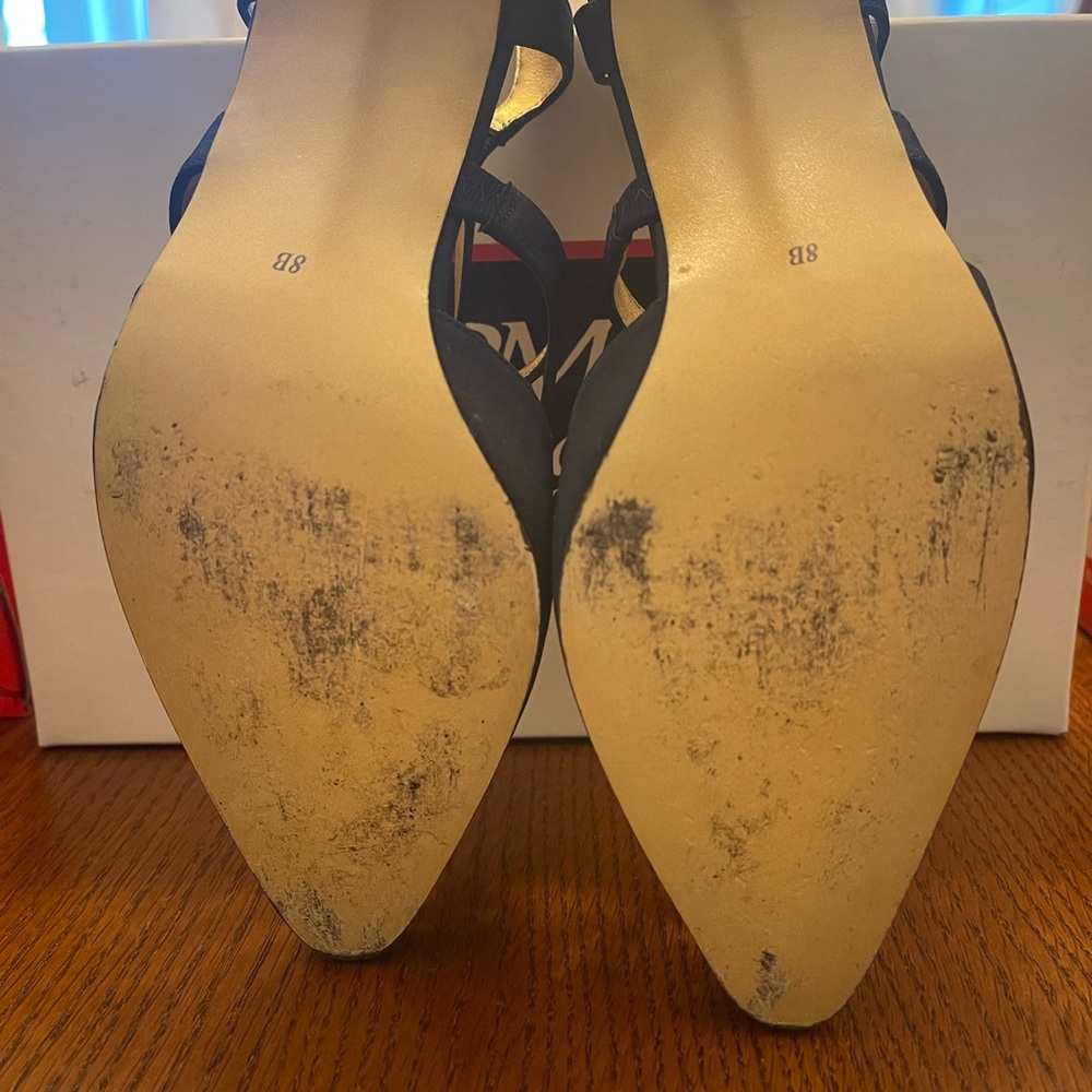 JM Collection Navy heels - Picture 3 of 3